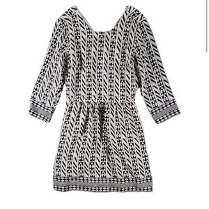 Madewell black and white dress